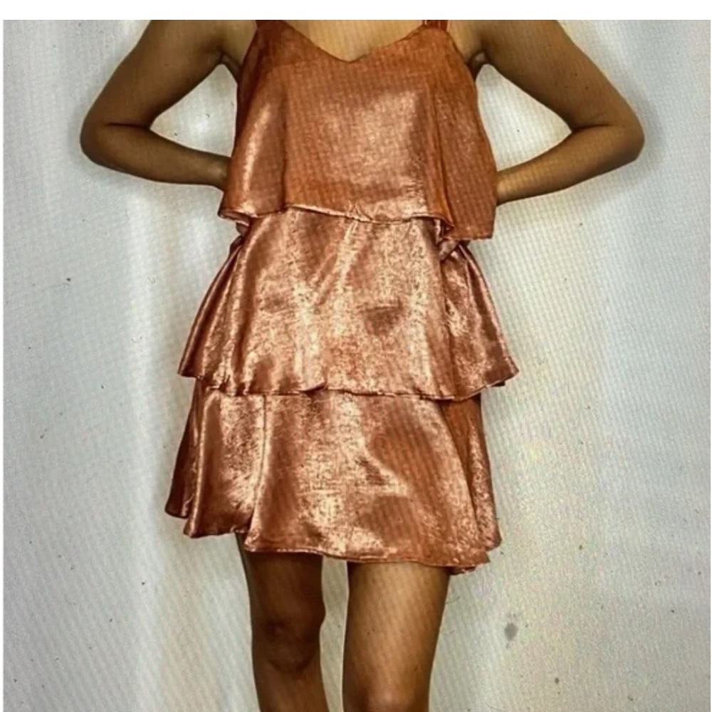 Sweet Lemon Shimmering Bronze Dress
